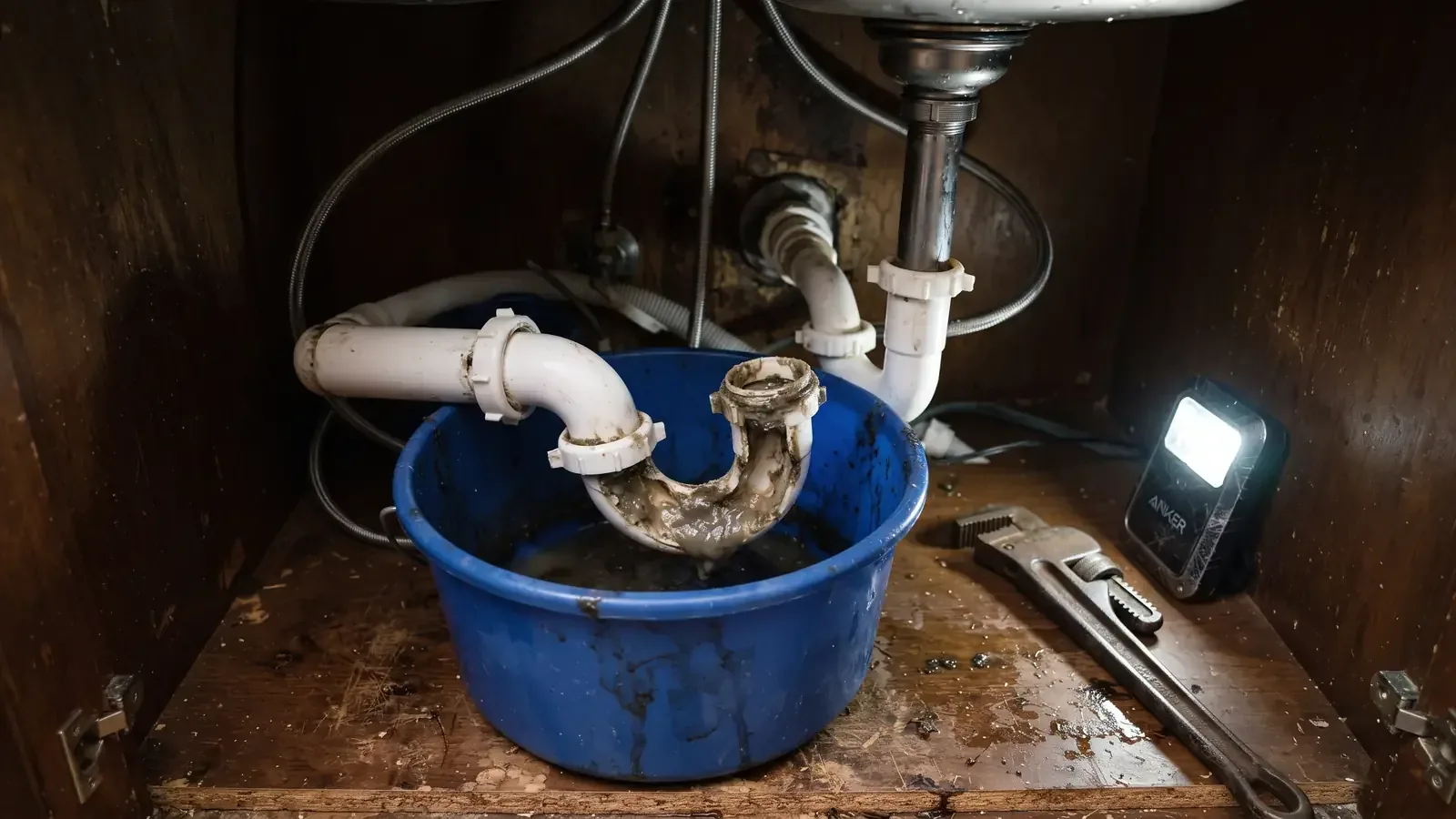 Kitchen Sink Drain Cleaning